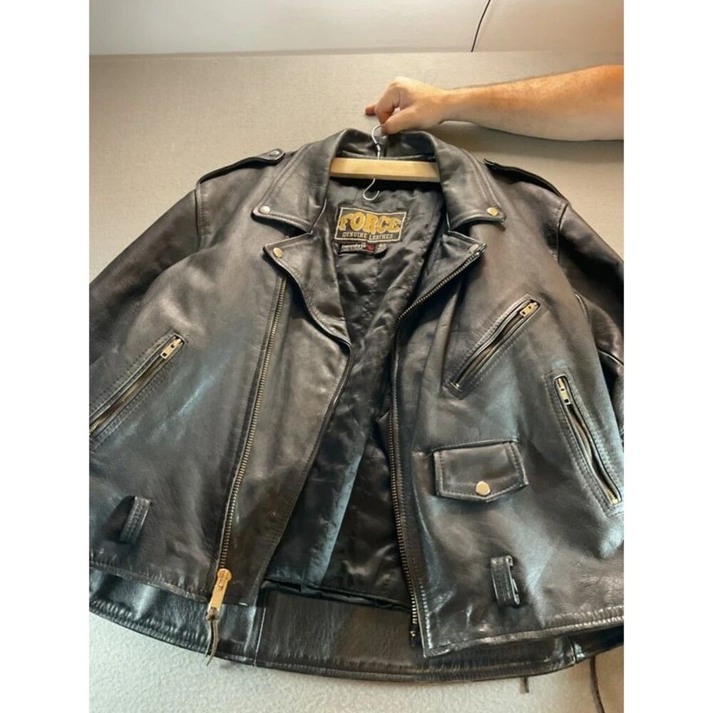 Vintage Force size 52 leather jacket